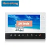 Dörrklockor HomeFong 10 -tums Video Intercom Kit med Electric Lock Unlock Video Door Phone Doorbell With Camera Motion Detection Record