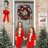 Decorative Flowers Red Wreaths For Front Door Rustic Christmas Reef Wreath Garland Decorations