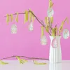 Dekorative Figuren Ostereiendekorationen Verzierungen Entzückende Eier hängen Haushaltsschmuck Plastikzubehör
