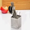 Kitchen Storage 2 Pcs Wall Mount Baskets Hanging Chopstick Holder Spoon And Fork Ware Organizer Tableware Cutlery Stainless Steel