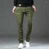 Herenbroeken Casual rechte regelmatige fit stretch Comfortabel merk Hoge kwaliteit Lange broek Business Plus Size 40 42 44