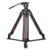 Monopods Miliboo Video Tripod Professional Camera Stand med markspridare för DSLR -videokamera bröllopsfotografering Resan snabb frakt