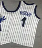 Молодежные мальчики сшивали баскетбольные майки Penny Hardaway 1 Shaquille 32 Tracy McGrady 1 Vintage Mesh Вышивка Paolo Banchero 5