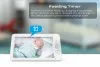 Monitora SM70 Baby Monitor Wireless da 7 pollici con telecamera PTZ ad alta sicurezza Visione notturna Monitoraggio della temperatura del bambino allarme