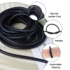 Inne 1 pakiet 4/5/6/8 mm barwiony okrągły skórzany sznur linowy sznur sznurkowy do biżuterii tworzące akcesoria DIY