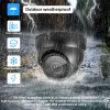 시스템 AHD CCTV 카메라 보안 시스템 키트 8 채널 DVR 키트 8MP 실외 실내 홈 블랙 돔 비디오 감시 카메라 세트 8CH XMEYE