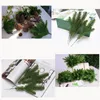 Fleurs décoratives 30pcs plantes artificielles branches de pin diy anneau couronne décorations de fête de Noël décor d'arbre faux ornements de plante enfants artisanat