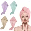 Towel 1pc Microfiber Hair Fast Drying Dryer Women Wrap Head Absorption Water Bath Hat