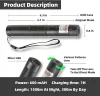 Poireurs Power USB Laser 303 Green Laser Torch 532NM Focus Bore Green 5MW Focus Visible Focus