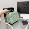 Leisure Box Cosmetic Bag Leather Caviar Camera Kleine geurige rhombus Chain Messenger Bag Hoge kwaliteit