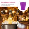 Disposable Cups Straws Reusable Coloured Drinking Tumblers Break- Resistant Beer Holding 15pcs Hard Plastic