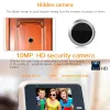 Sonnette de porte 2,4 pouces Doyer Puphol Viewer Porte numérique Caméra de porte numérique 120 ° LCD HD Pixels Cat Oeil Door Bell Outdoor Smart Home Security Monitor