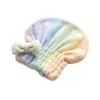Toalha grossa de lã de lã de coral tampas de secagem em coloridas para mulheres toalhas de fibra ultrafina rápida e super absorvente
