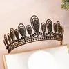 Clips de cheveux Baroque Bridal Crown Retro Crystal Crystal Princess Birthday Band Band ACCESSOIRES DE MARIAGE CHOLES VENSEMENT