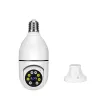 Caméras E27 Bulb Camera WiFi Security Protection Baby Monitor Tenseillance Outdoor Home Color Color Vision Night Auto Tracking