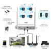 System Techage 8Ch 4MP WiFi IP -Kamera -Überwachungs -Kit Atuo Tracking Twoway Audio Night Vision Wireless Security Camera Set