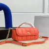Axelpåsar läder godis färg handväska damer high-end retro mode mångsidig tredimensionell full diagonal väska