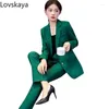 Pantalon à deux pièces pour femmes Single Breasted Work Wear Blazer and Tanter High Quality Khaki Black Ladies Formal Pant Suit 2 Set