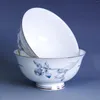 Piatti Ceramic Rice Bowl Zuppa Restauranti Magnolia Magnolia da 4,5 pollici di Cina High Foot