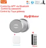 Lock M501 Tuya Smart Lock Cylinder отпечатка пальца Bluetooth Dore Lock Big Motor SmartLife Wi -Fi Door Lock M500 Версия обновления