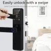 Lås tuya smart hem elektronisk biometrisk fingeravtryck låsar säkerhetsskydd smart dörr lås dörrklock lösenord ic kortnyckel upplåsning