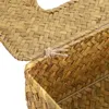 Nieuwe rattan tissue box home decoratie handgemaakte desktop tissue rattan tissue box voor Barthroom, Home, Hotel and Office