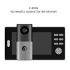 Dörrklockor Ny 2.4 GHz trådlös 7''touch -nyckel Skärmvideo Dörrtelefon Intercom Access Control System Dörrklockan Byggt batteri för lägenhet