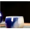Tasses Saucers couleur haute température en céramique glacée tasse de thé en céramique célibataire privé Master à la main