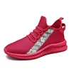 Buty swobodne bez obcasów Red Red Sneakers for Men Size 45 Męski sport