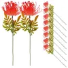 Flores decorativas 10 PCs Artificial Flower Party Dining Table Decor Bouquets Bouquets STEMS Simulação de Plástico