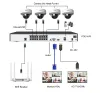 System Loxcam H.265 16CH 4K CCTVオーディオレコードセキュリティカメラシステム48V POE 8MP VANDALPROOFドームIPカメラホームビデオサーベイランスセット