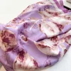 Halsdukar 90x90 cm blommor tryck Silk Scarf Women Square Design hijab hårband pannband halsduksjal bandanna