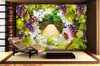 Papéis de parede Papéis de parede 3D personalizados paisagem de uvas verde decoração de pano de fundo da TV