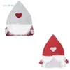 Stuhlabdeckungen 2PCS Santa Hat Dining Christmas Cover für Jahr 2024 Dekor C9GA