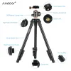 Monopods Andoer Q160SA Camera Tripod Compleet statief Portable Travel Tripod voor DSLR Digital Camera's Camcorder Mini Projector Canon Nikon