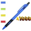 Pens lot 1000pcs Plastic Cheap Ball Pen Rubber Grasp Free Logo Print wholesale fashion new customized promotional gift