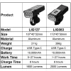 Lights Newboler 2000 Lumen 8 LED Bicycle Headlight 10000mAh Bike Light aluminium USB Bicycle de bord Chargement Light