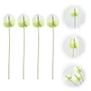 Dekorativa blommor Simulering Anthurium Andraeanum Lind Wedding Bouquet Centerpiece Po Prop Fake Decor Home Home