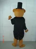 Novo adulto venda quente espuma de espuma de gentileiro urso sofisticado desenho animado mascote de traje de traje de halloween de vestido de chiqueen de natalina