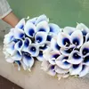 装飾的な花10パックロットは、現実的な人工カラのユリの外観を持つ花輪または花束