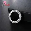 Anelli a grappolo 925 Sterling Silver Bridal Wedding Engagement Impostazione di gioielli da donna di alta qualità