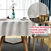 Table Cloth High Quality Fashion Luxury Cotton Linen Melange Lace Selvage Plain Thick El Wedding Dining Oval Cover