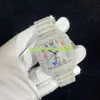 Diamants Mécanique pour hommes montre une couleur argentée imperméable avec sangle en acier inoxydable et cadre de table carré avec numéro de couleur