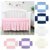 Bed Skirt Non-shrinking Crib Soft Elastic Baby For Bedroom Easy Installation Dust Cover Pleated Toddler Boys