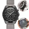 Herren Modemarke Planet Moon Quarz Watch Mission zu Mercury 42mm Vollfunktion Chronograph Luxus Männer Paar Joint Name Wristwa9210255