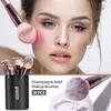 Make-up-Pinsel-Set 18 PCs Premium Synthetic Foundation Pulver Concealer Eye Shadows Blush Make-up für Frauen mit schwarzem Fall 240326