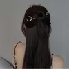 2023 Trendy U Shape Bastoncini per capelli lunari per donne Eleganti eleganti accordi in cristallo nero Crystal Accessori per capelli fai -da -te Accessori per capelli fai -da -te