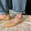 Scarpe casual mkkhou moda femminile di alta qualità vera in pelle con fibbia a forma di tazza a forma di toni moderni moderni moderni