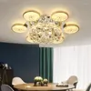 Ceiling Lights Nordic Luxury LED Crystal Light For Restaurant Living Room Apartment Modern Minimalist Luster Creative Decor Luminaire