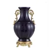 VASES AMERICAN STYLE TREASURE HAND PAINTED CERAMIC VASE FLOWER ARFILANGRECORATION DECORATIONリビングルームヴィラエルファニッシュ